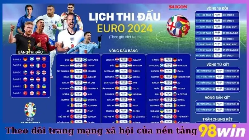 Theo dõi trang mạng xã hội của nền tảng