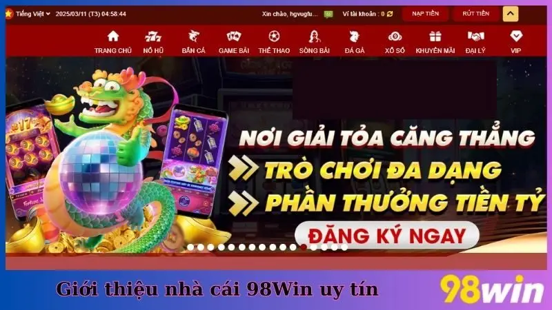 Giới thiệu nhà cái 98Win uy tín